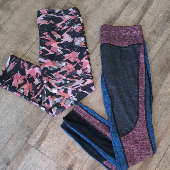 2pk bundle women's Camouflage and Colorblock Leggings - Picture 1 of 7